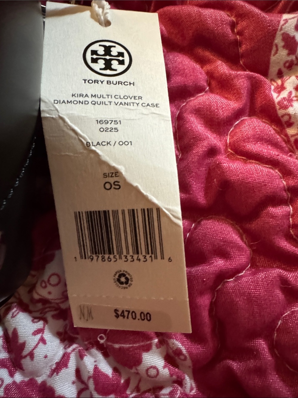 Tory Burch Black Quilted Crossbody with Gold Flower Hardware - Picture 2 of 9